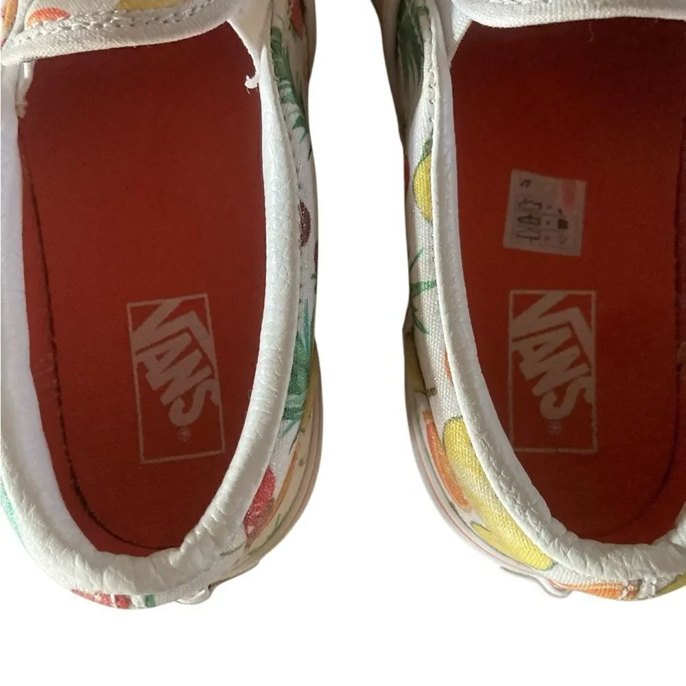 Vans Shoes Youth Size 3 Old Skool Slip On  Fruit Design